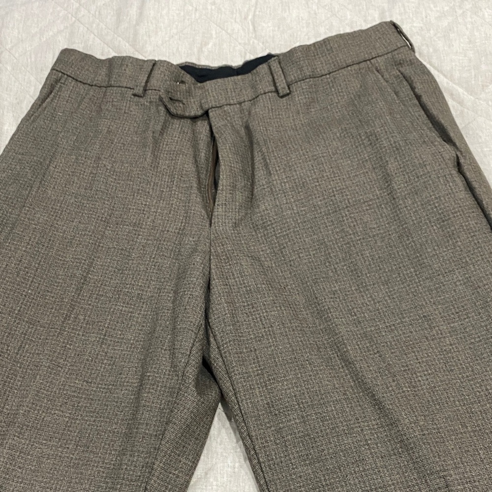 Jos. A. Bank Black and Gray Patterned Pants